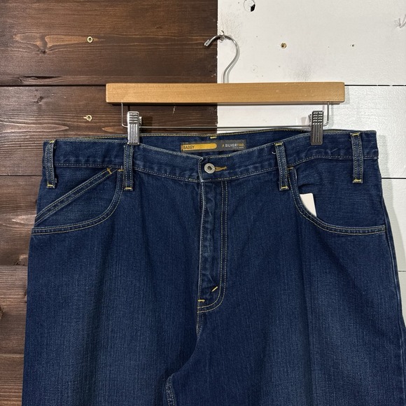 Vintage Levis SilverTab Jeans Mens 38x32 Denim Stovepipe Skater Grunge Y2K 00s - Picture 3 of 7